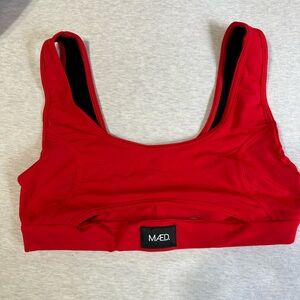 Red Sports Bra by Maed